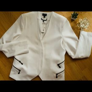 Nicolle Miller white open jacket